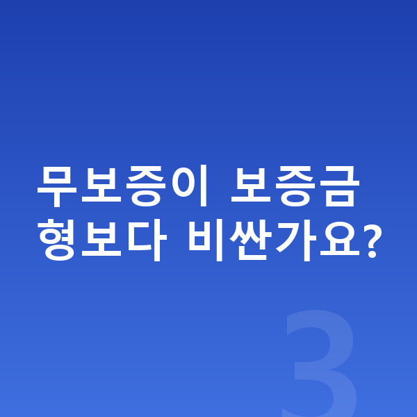 제네시스 GV70 장기렌트 무보증 무보증이 보증금형보다 비싼가요?