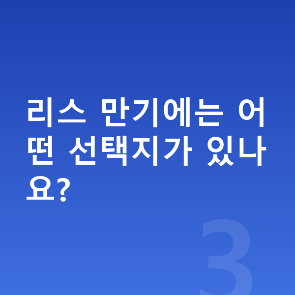 제네시스 일렉트리파이드 G80 리스 리스 만기에는 어떤 선택지가 있나요?
