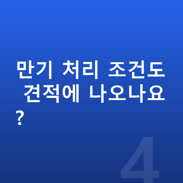 제네시스 일렉트리파이드 GV70 리스 견적 만기 처리 조건도 견적에 나오나요?