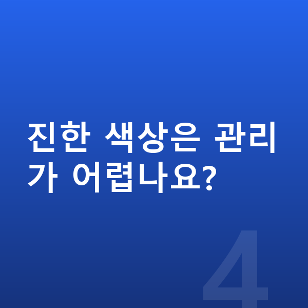테슬라 모델3 색상 진한 색상은 관리가 어렵나요?