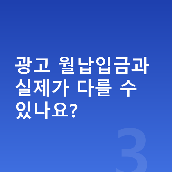 테슬라 모델3 장기렌트 월납입금 광고 월납입금과 실제가 다를 수 있나요?