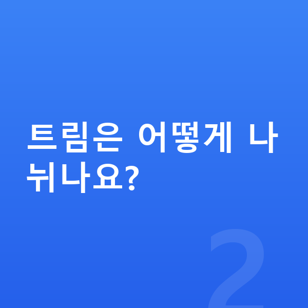 테슬라 모델3 제원 트림은 어떻게 나뉘나요?