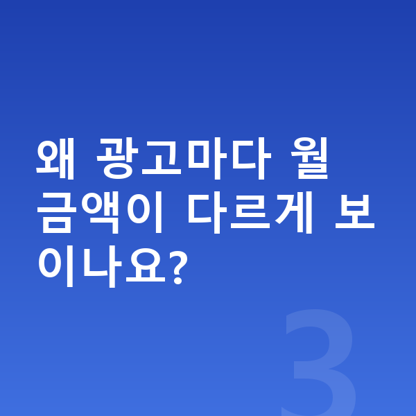 폴스타4 가격 왜 광고마다 월 금액이 다르게 보이나요?