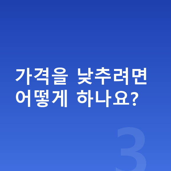 폴스타4 장기렌트 가격 가격을 낮추려면 어떻게 하나요?