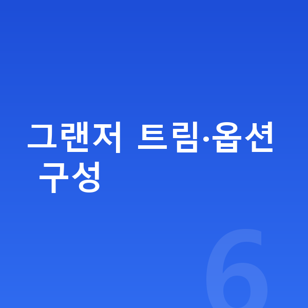현대 그랜저 옵션 그랜저 트림·옵션 구성