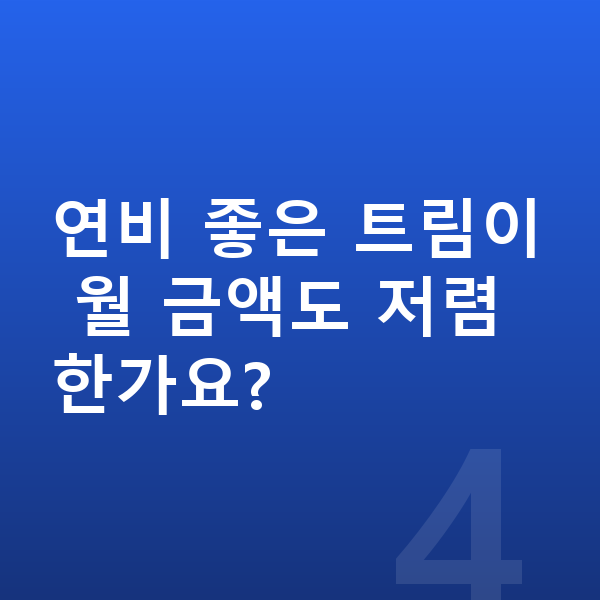 현대 스타리아 연비 연비 좋은 트림이 월 금액도 저렴한가요?
