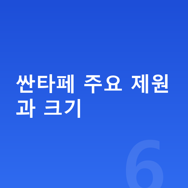 현대 싼타페 제원 싼타페 주요 제원과 크기