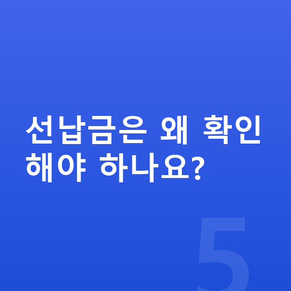 현대 쏘나타 리스 선납금은 왜 확인해야 하나요?