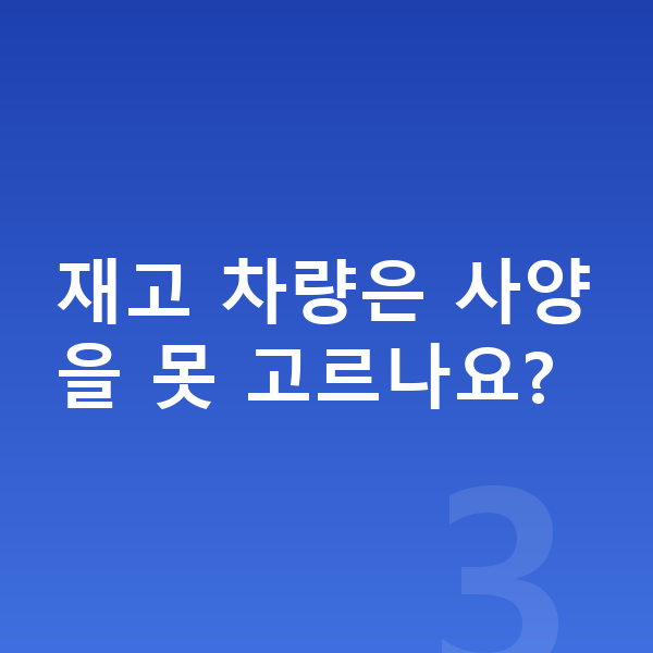 현대 쏘나타 리스 출고기간 재고 차량은 사양을 못 고르나요?