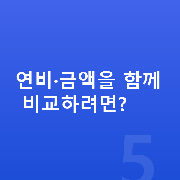 현대 쏘나타 연비 연비·금액을 함께 비교하려면?