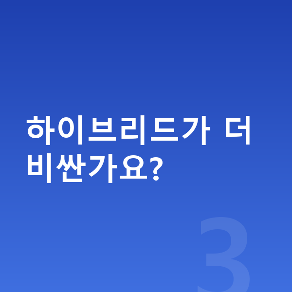 현대 쏘나타 장기렌트 가격 하이브리드가 더 비싼가요?