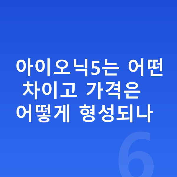 현대 아이오닉5 가격 아이오닉5는 어떤 차이고 가격은 어떻게 형성되나