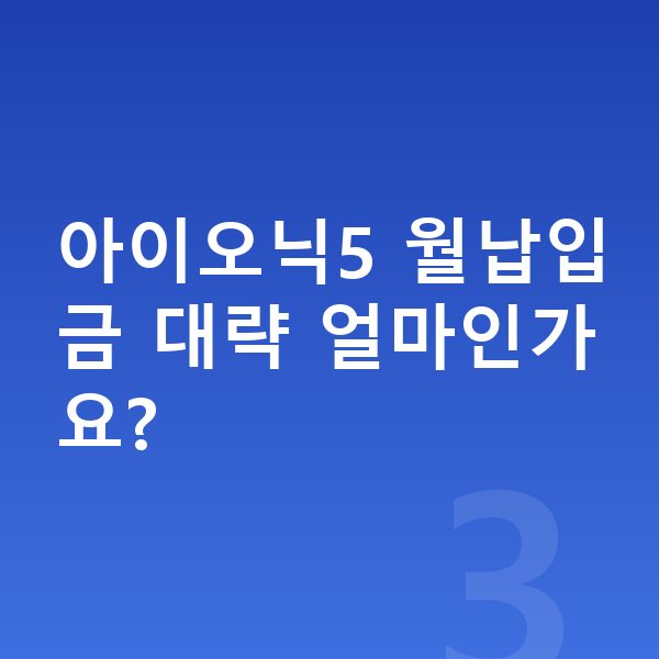 현대 아이오닉5 장기렌트 월납입금 아이오닉5 월납입금 대략 얼마인가요?