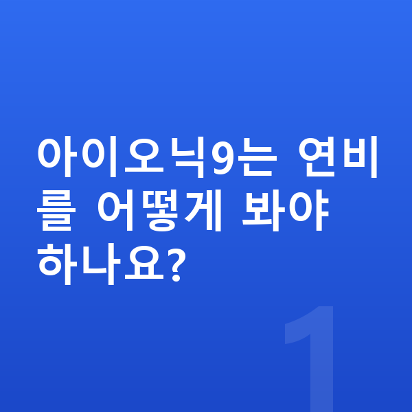 현대 아이오닉9 연비 아이오닉9는 연비를 어떻게 봐야 하나요?