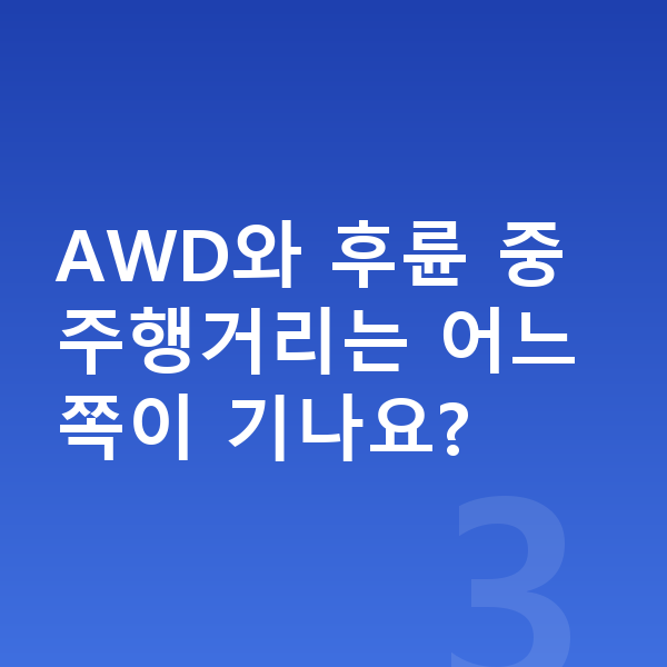 현대 아이오닉9 연비 AWD와 후륜 중 주행거리는 어느 쪽이 기나요?