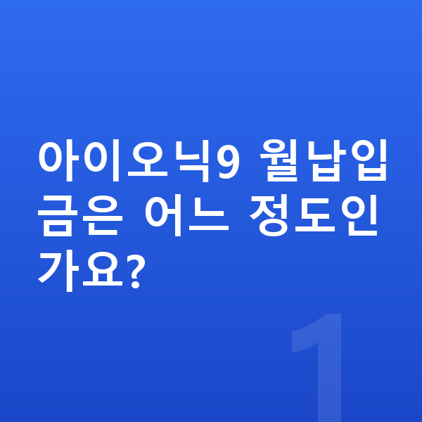 현대 아이오닉9 장기렌트 월납입금 아이오닉9 월납입금은 어느 정도인가요?