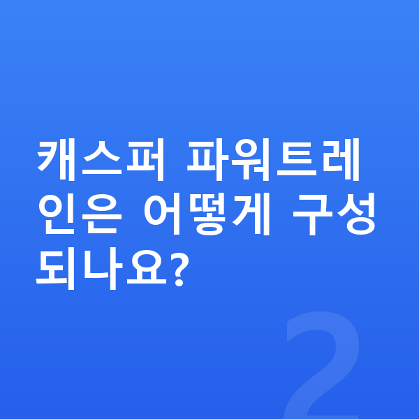 현대 캐스퍼 제원 캐스퍼 파워트레인은 어떻게 구성되나요?