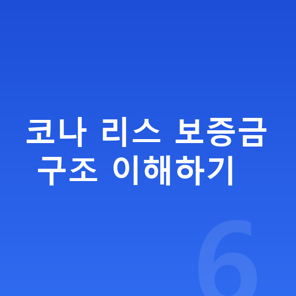 현대 코나 리스 보증금 코나 리스 보증금 구조 이해하기