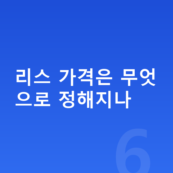 현대 코나 일렉트릭 리스 가격 리스 가격은 무엇으로 정해지나