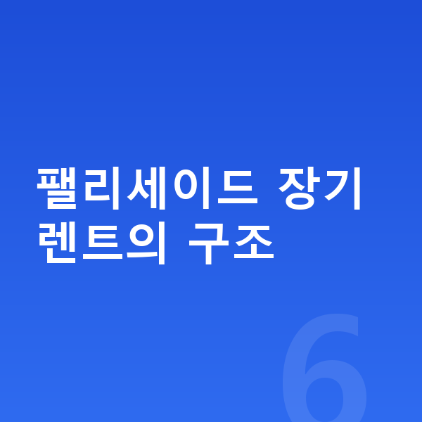 현대 팰리세이드 장기렌트 팰리세이드 장기렌트의 구조