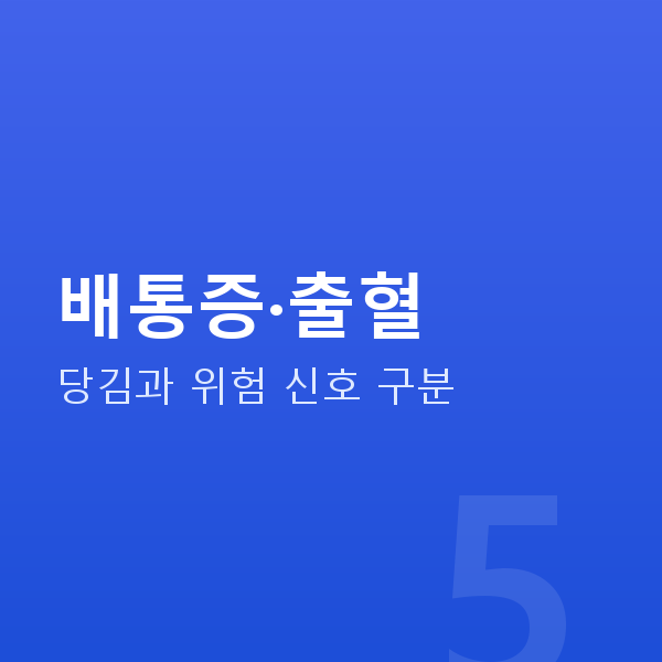 임신 13주차 배통증·출혈