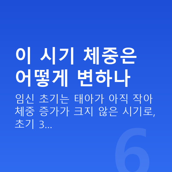 임신 13주차 몸무게 이 시기 체중은 어떻게 변하나