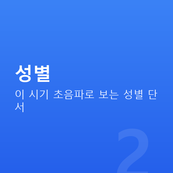 임신 18주차 성별