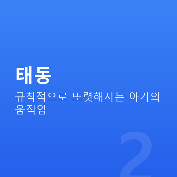 임신 20주차 태동