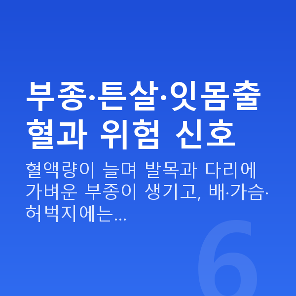 임신 20주차 증상 부종·튼살·잇몸출혈과 위험 신호