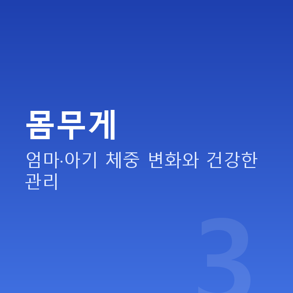임신 21주차 몸무게