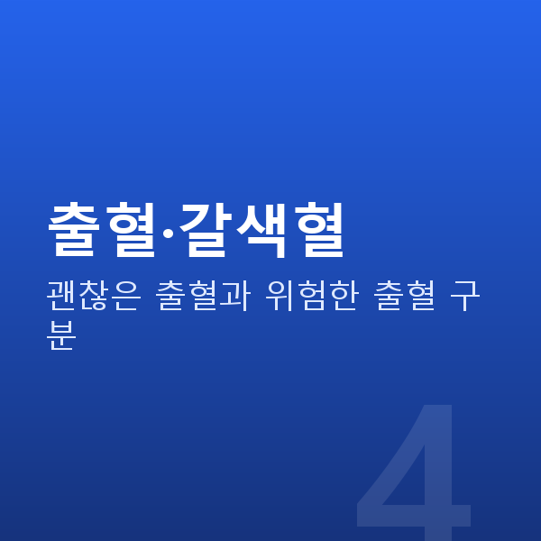 임신 6주차 출혈·갈색혈