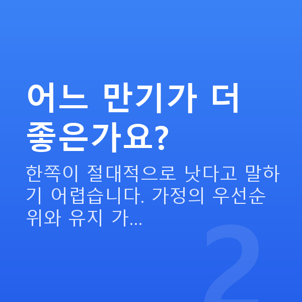 태아보험 만기 차이 어느 만기가 더 좋은가요?