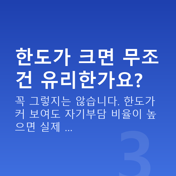 태아보험 실비 한도 한도가 크면 무조건 유리한가요?